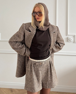 Dwurzędowa marynarka w jodełkę - Image #6