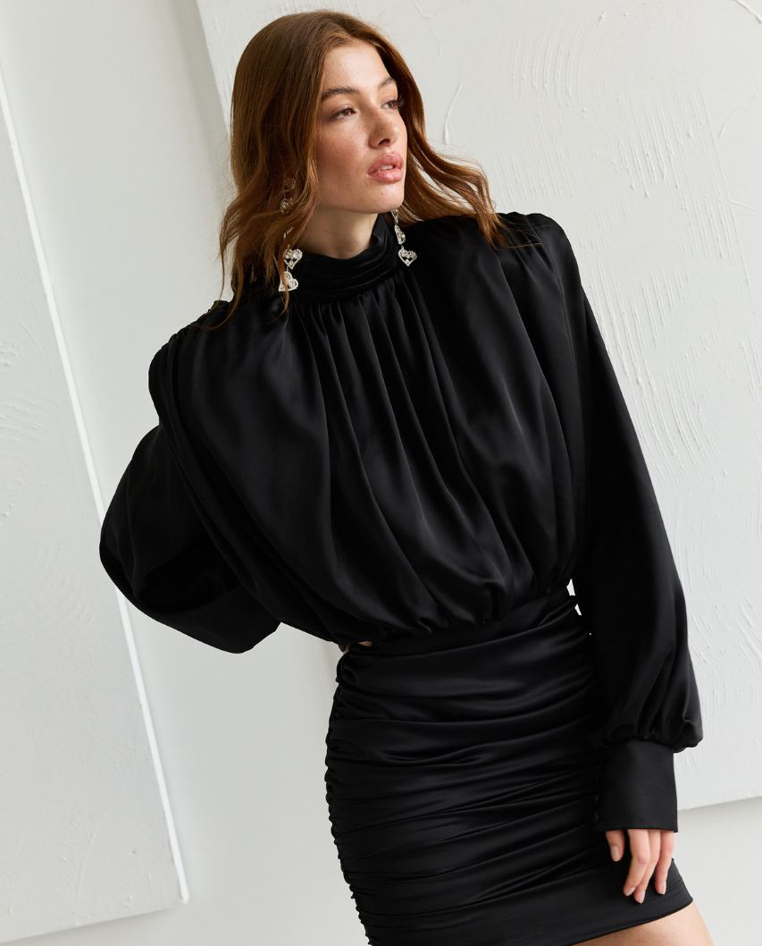 Satynowa sukienka Evie - Image #1