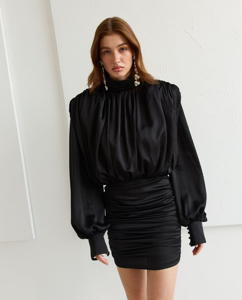 Satynowa sukienka Evie - Image #3