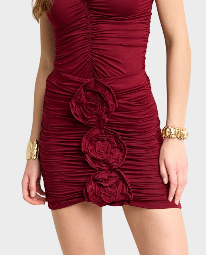 Czerwona spódnica mini Evelyn