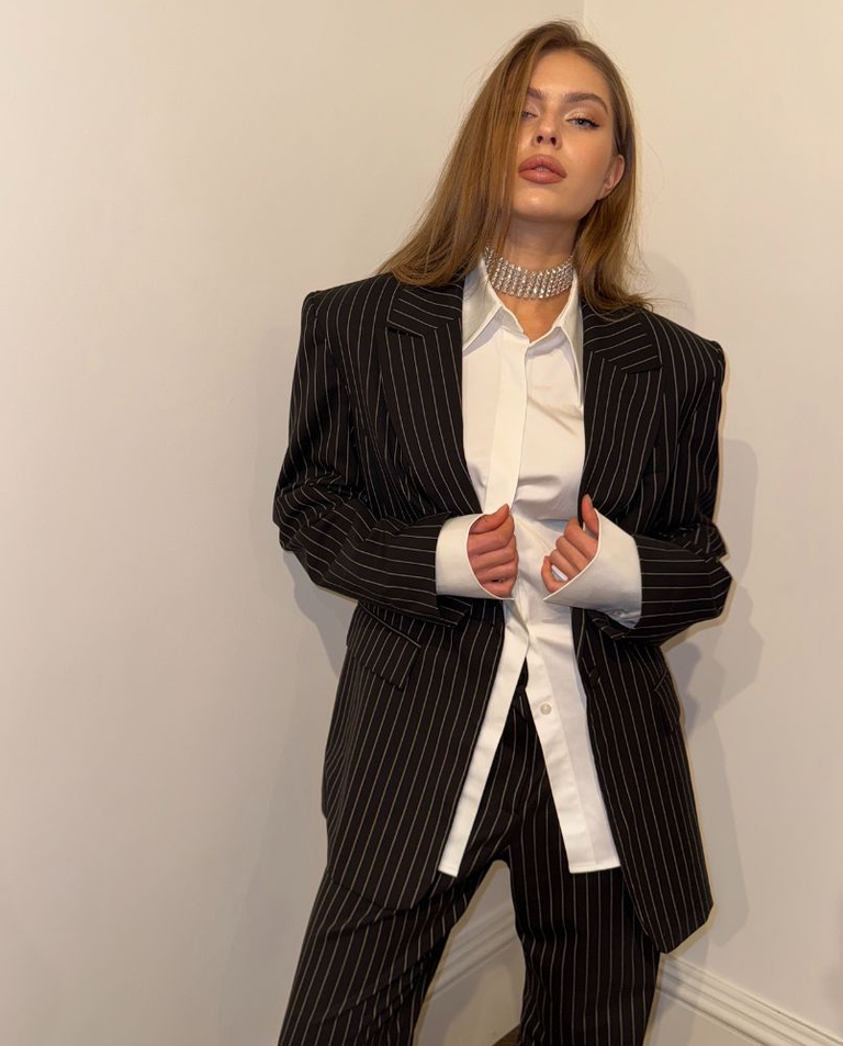 Satynowa koszula Aria - Image #4