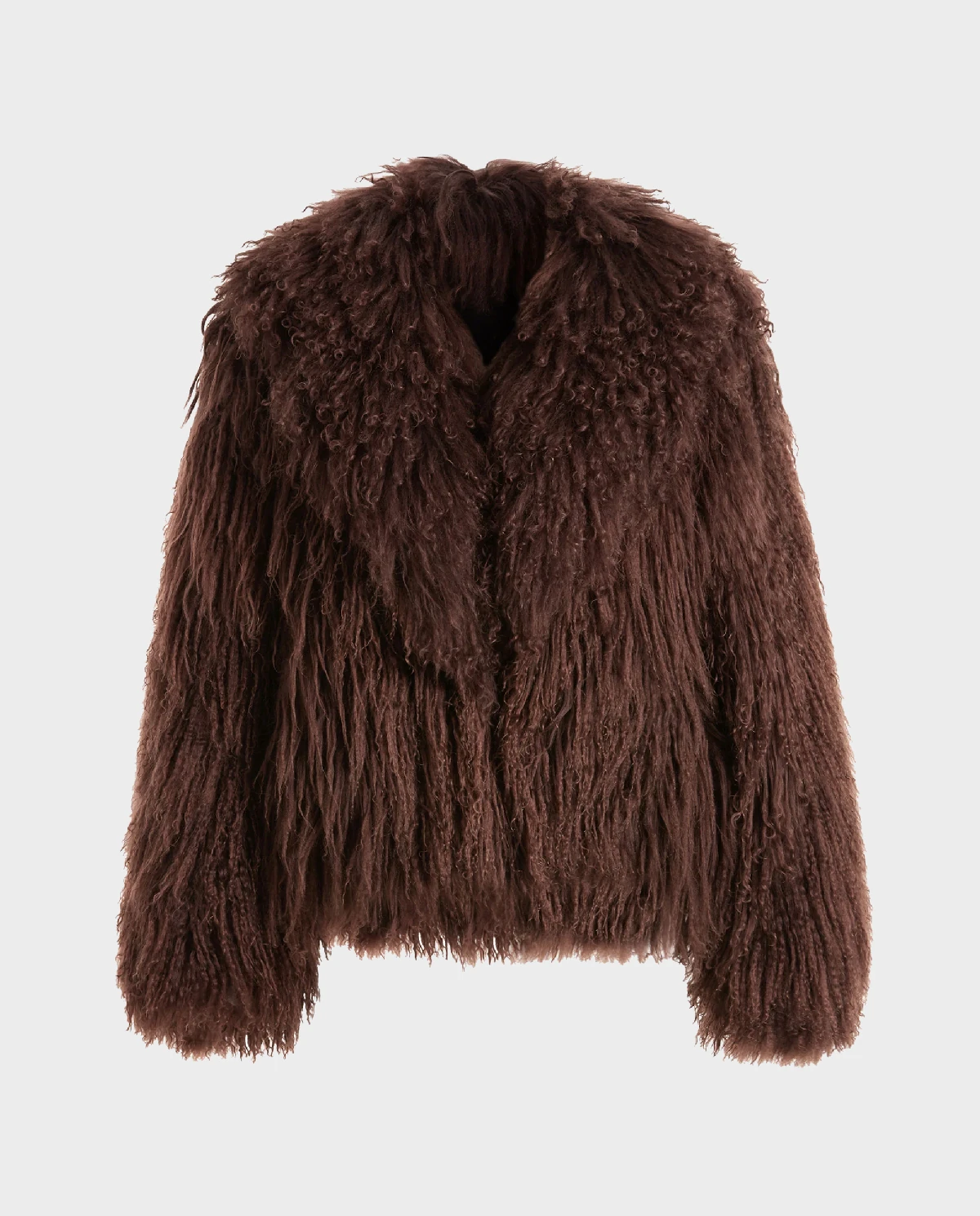 Ciemnobrązowa skórzana kurtka Maryam - Image #1