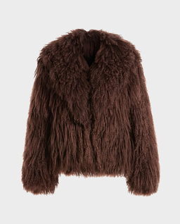 Ciemnobrązowa skórzana kurtka Maryam - Image #1