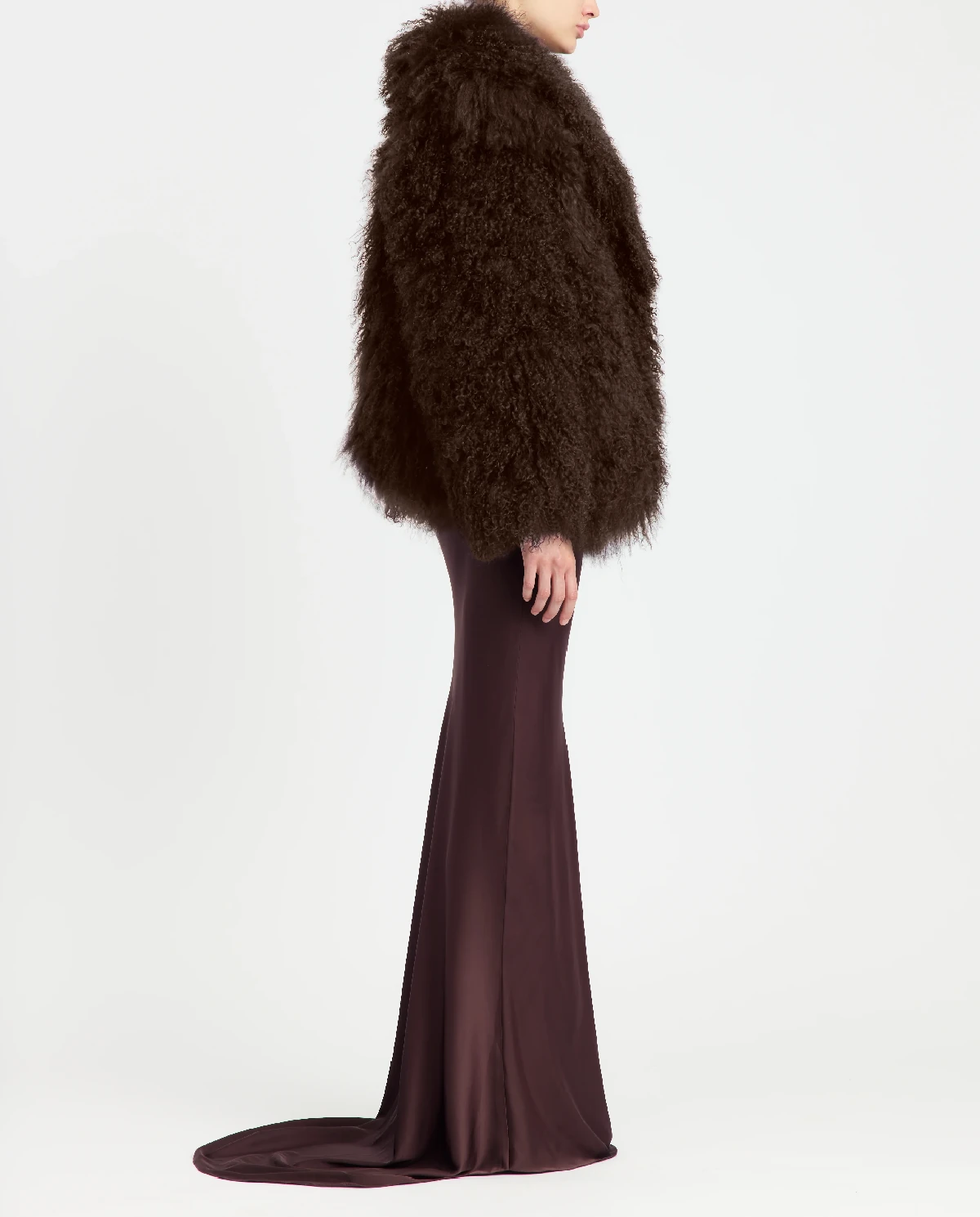 Ciemnobrązowa skórzana kurtka Maryam - Image #3