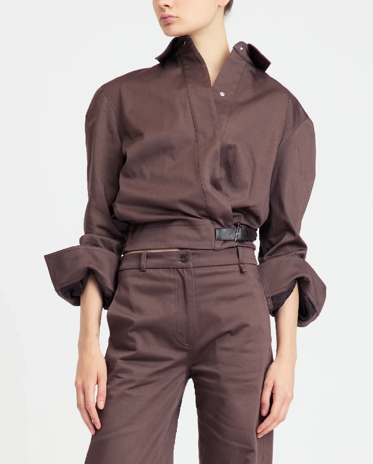 Ciemnobrązowa kurtka Jolie