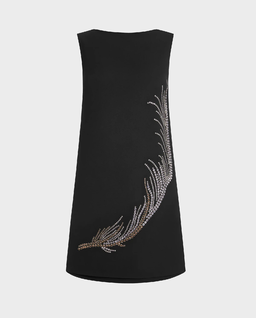 Czarna sukienka mini z cekinami Ayre - Image #1