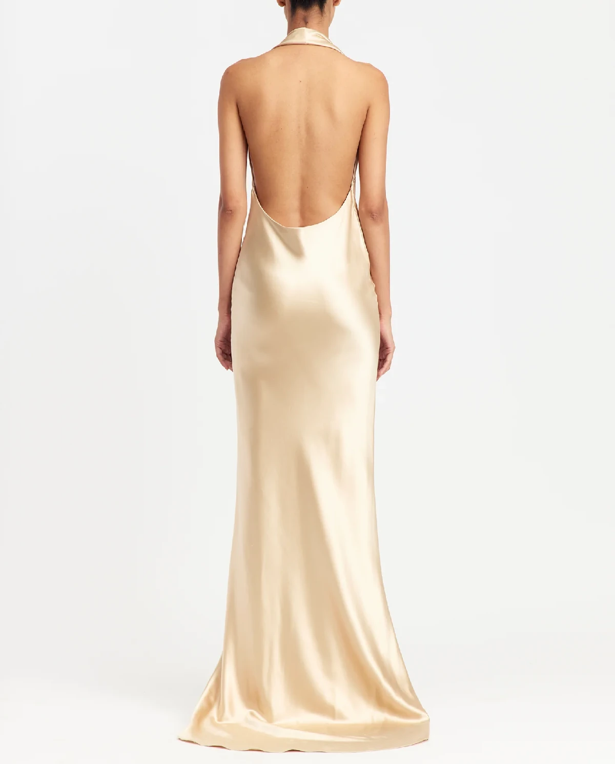 Satynowa sukienka maxi Maren - Image #3