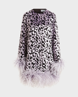 Czarno-fioletowa sukienka mini Hodi - Image #1