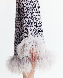 Czarno-fioletowa sukienka mini Hodi - Image #4