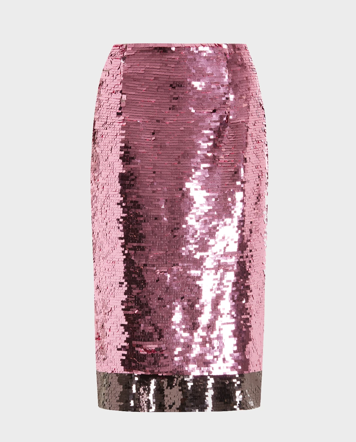 Różowa cekinowa spódnica midi Nyla - Image #0