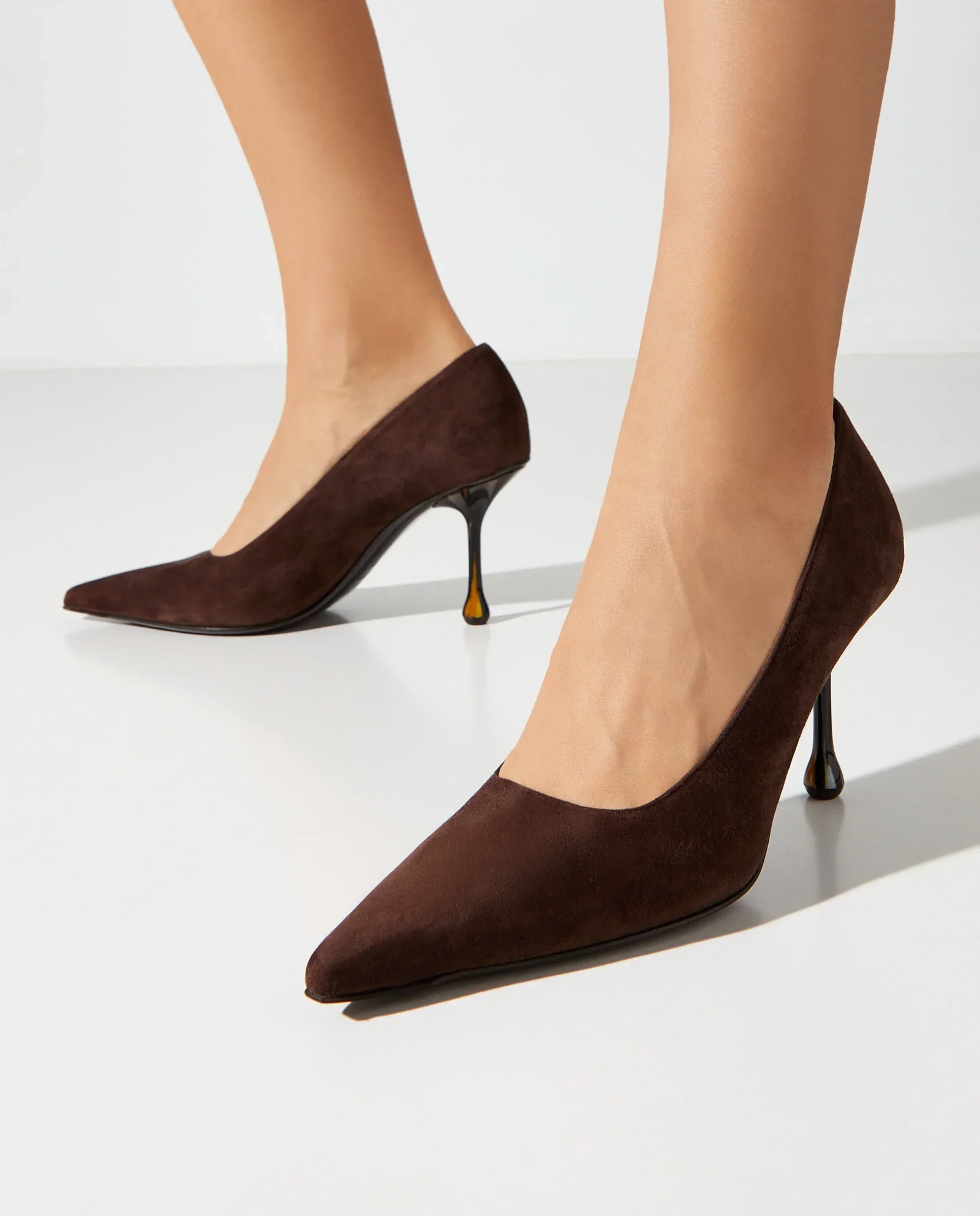 Brązowe czółenka Ixia 80 - Image #1