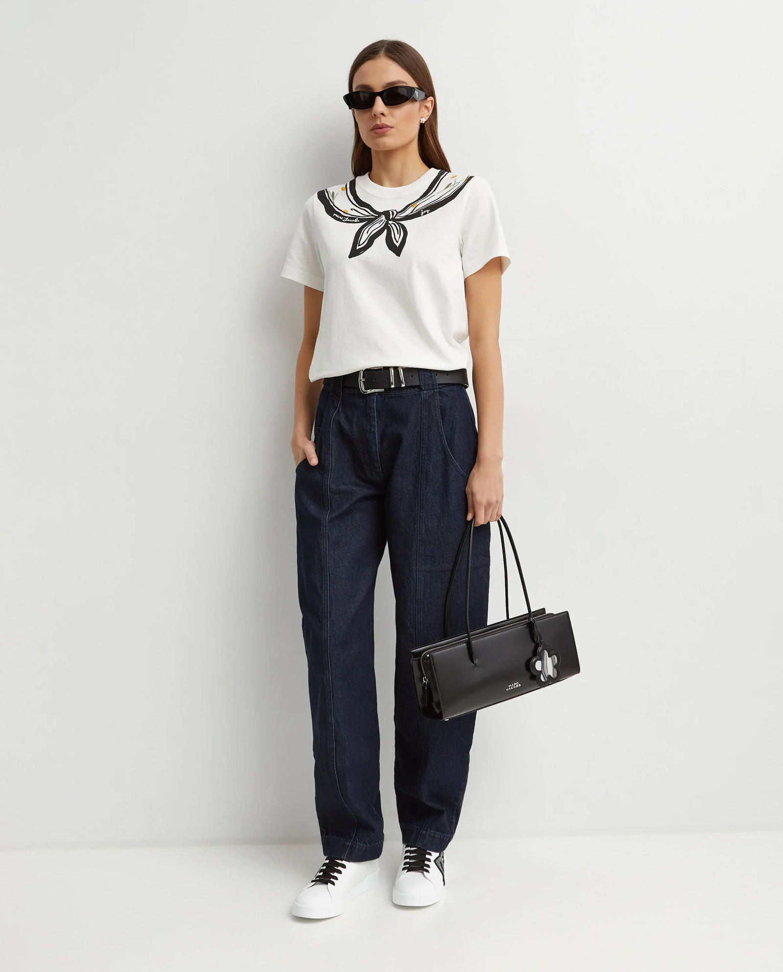 Biała koszulka Trompe Loeil - Image #3