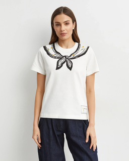 Biała koszulka Trompe Loeil - Image #0