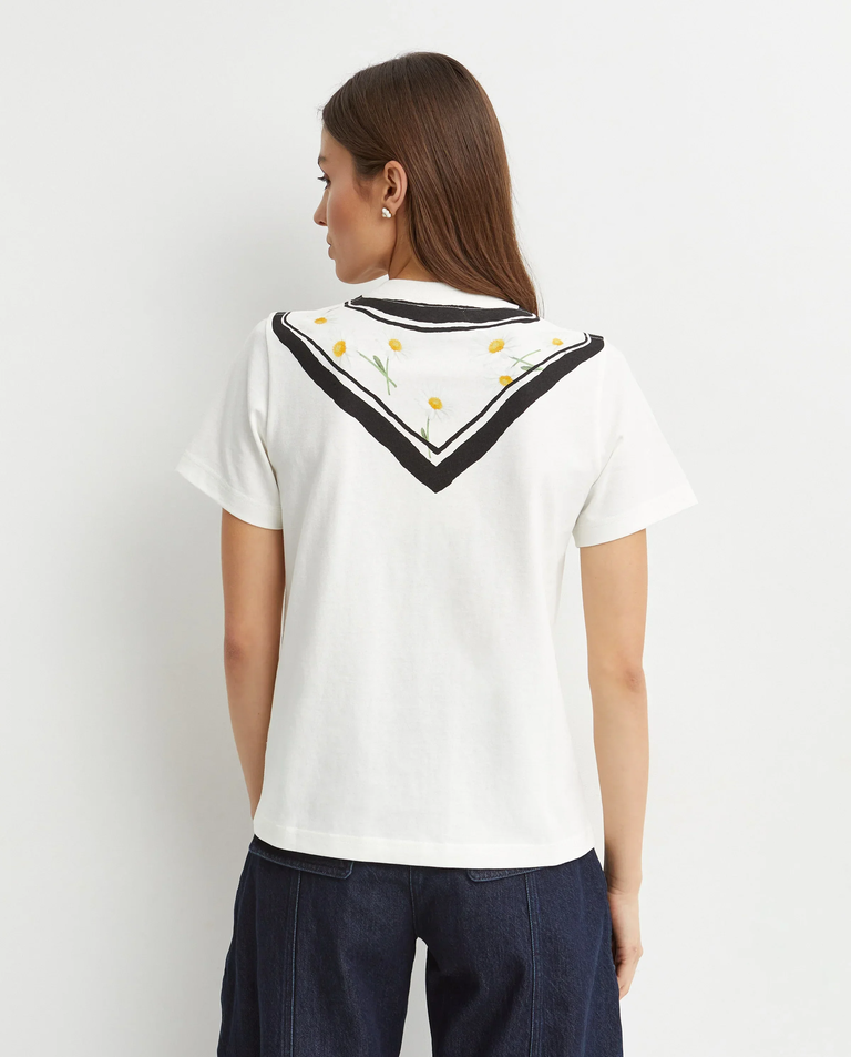 Biała koszulka Trompe Loeil - Image #4