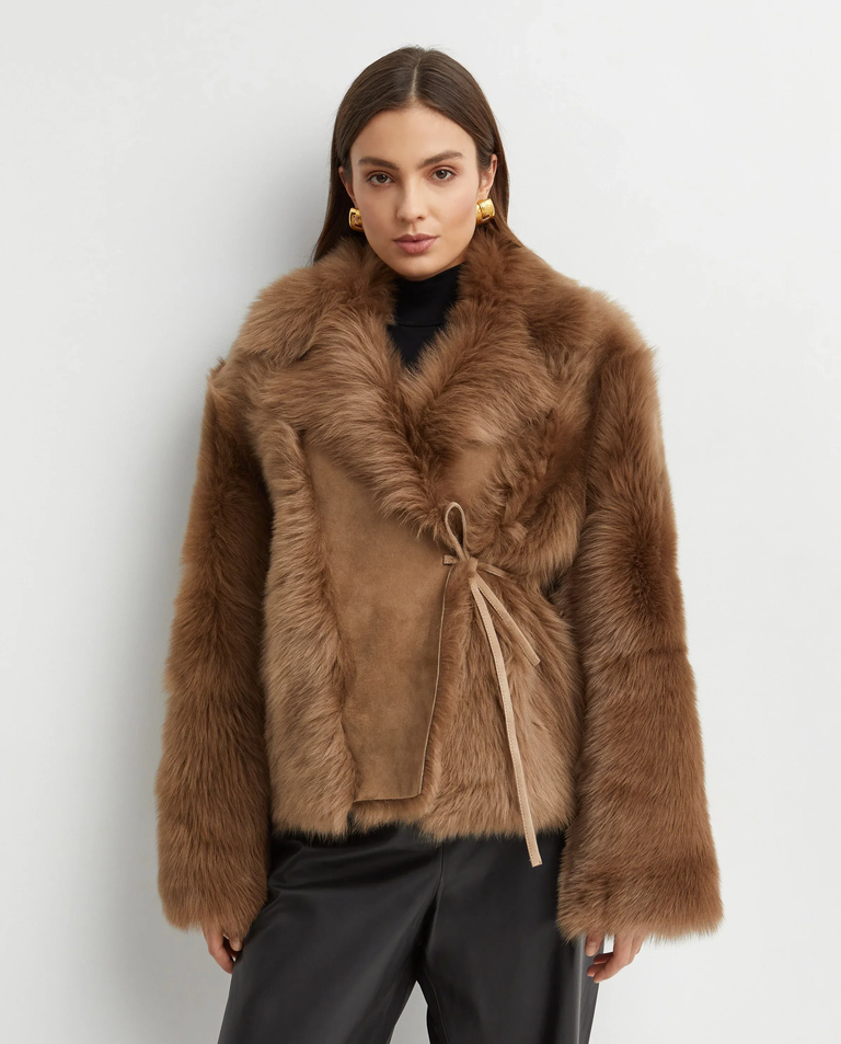 Dwustronna kurtka z owczej skóry Verena