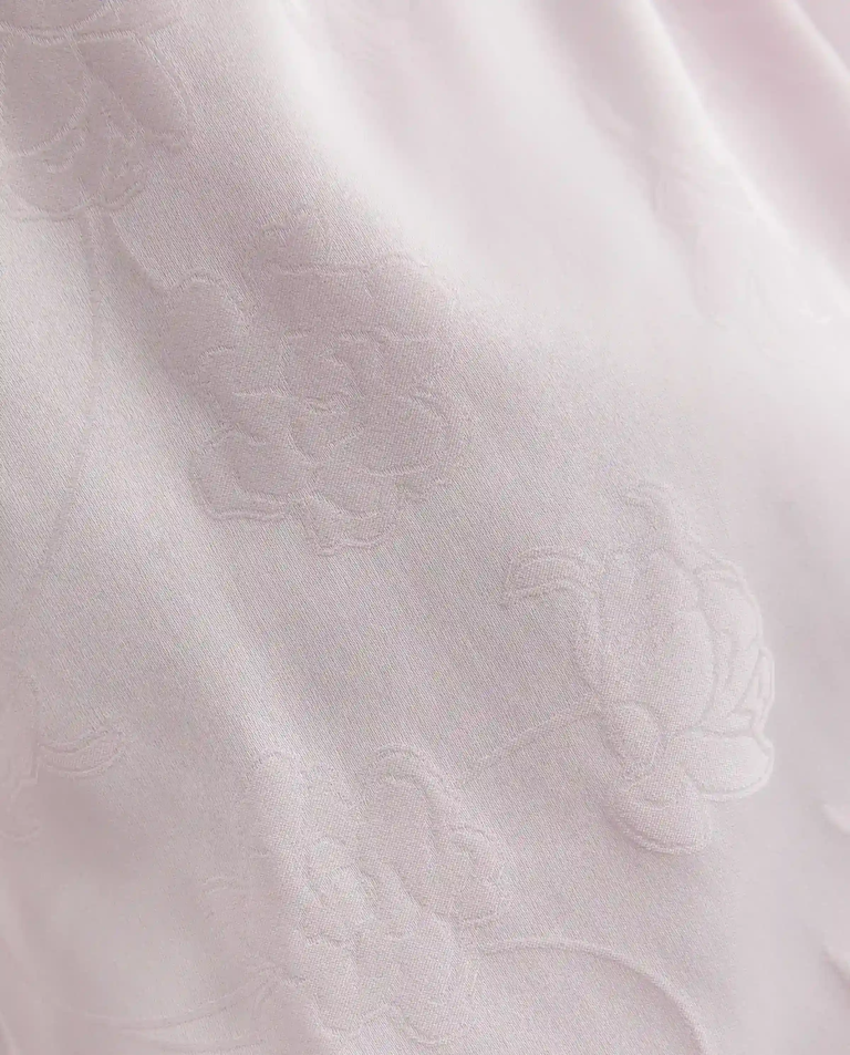 Jasnoróżowa bluzka z żakardowym wzorem - Image #4