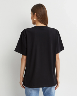 Czarny t-shirt z logo - Image #4