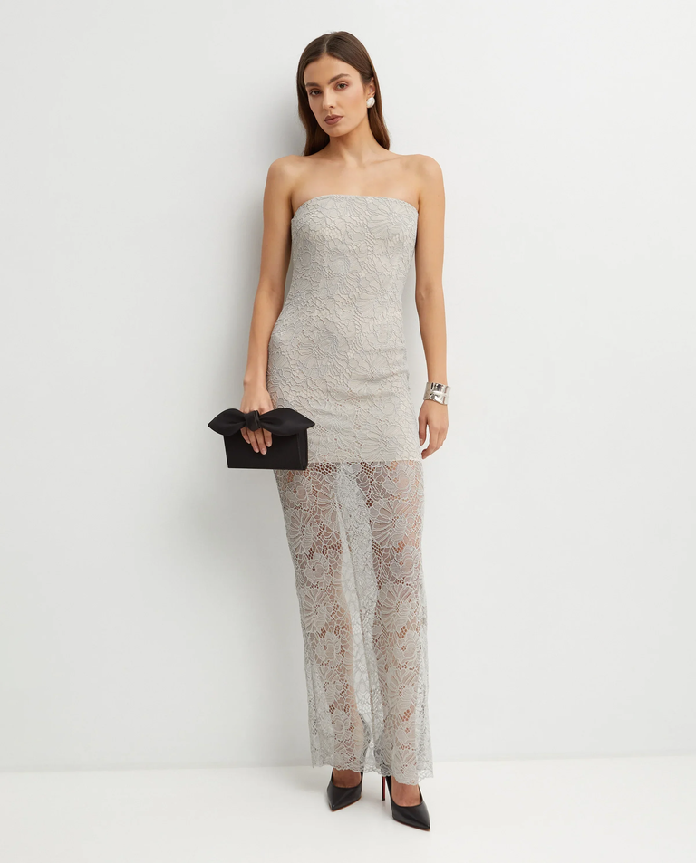 Koronkowa sukienka bez ramiączek - Image #2