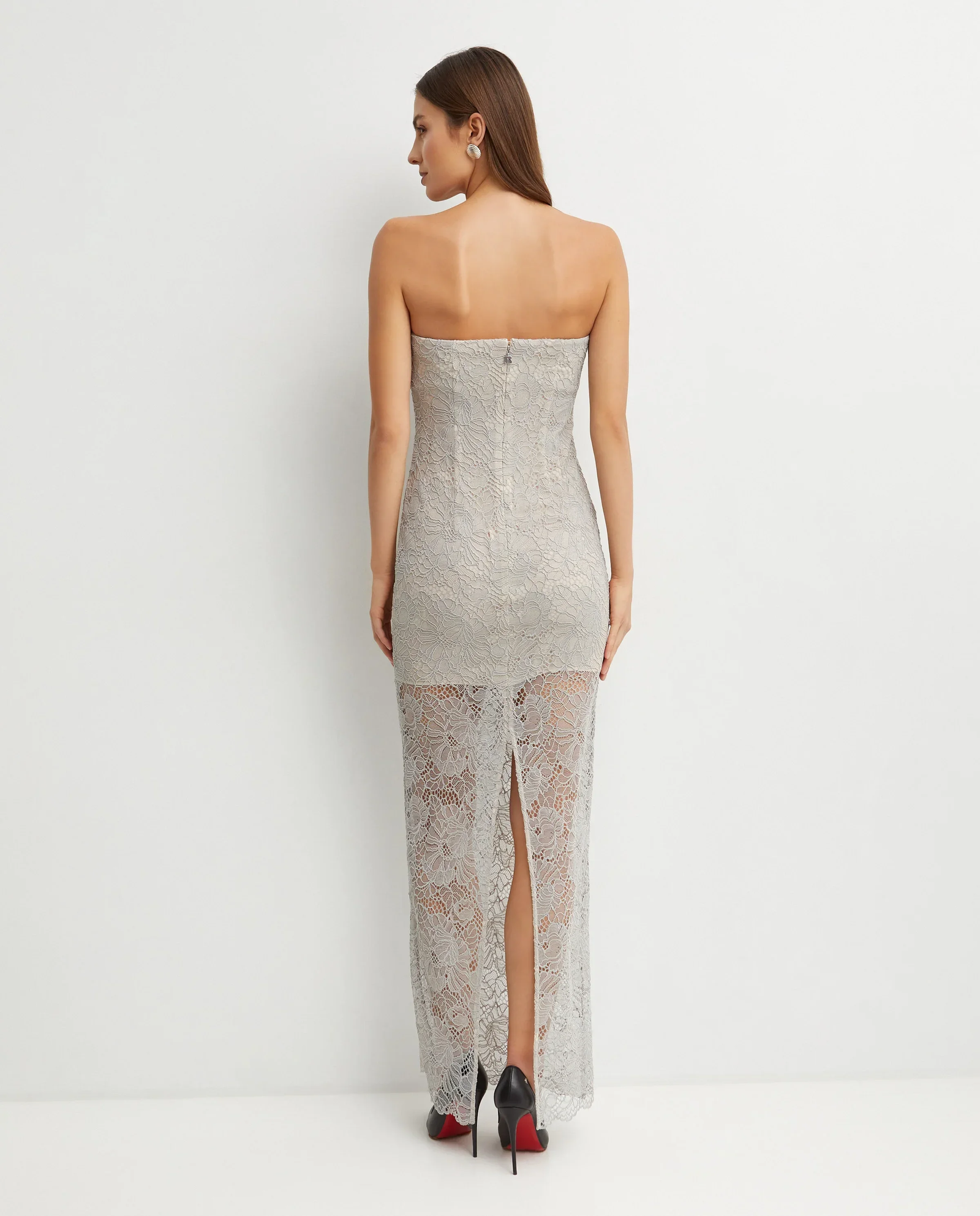 Koronkowa sukienka bez ramiączek - Image #3