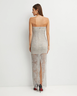 Koronkowa sukienka bez ramiączek - Image #3