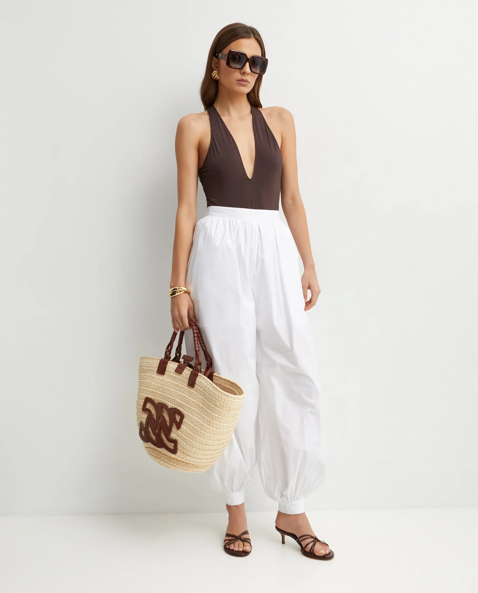 Białe spodnie Balloon - Image #2