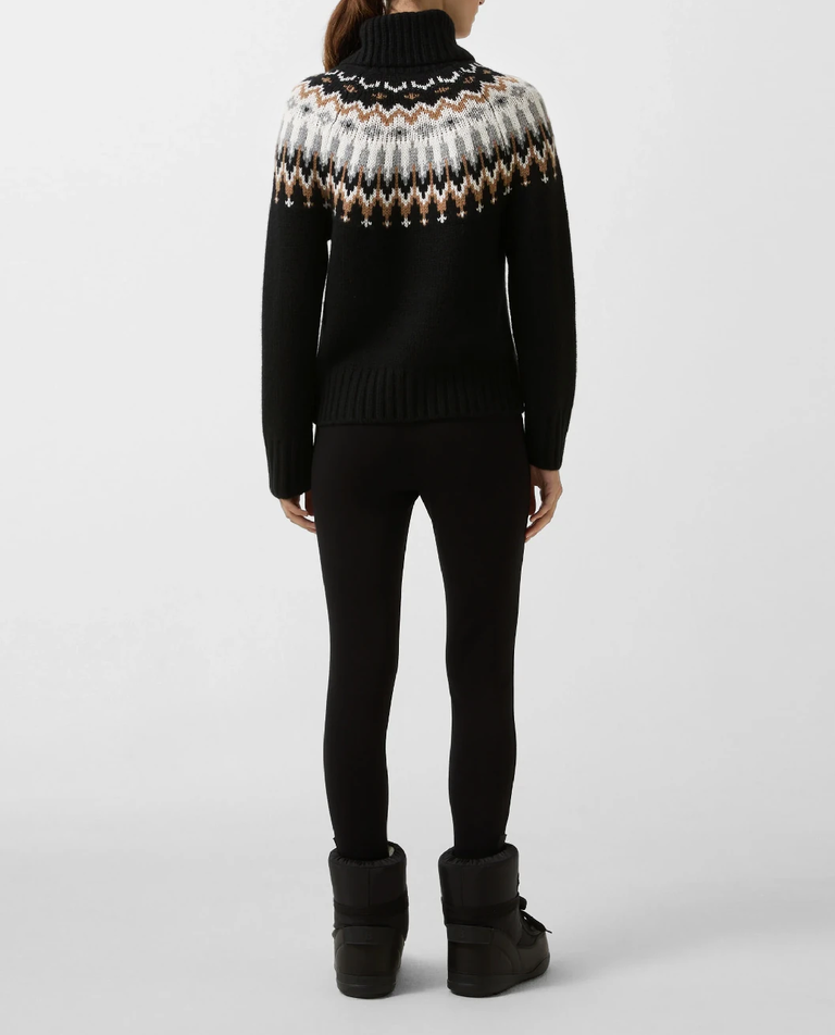 Czarny sweter z golfem Ingrid - Image #3