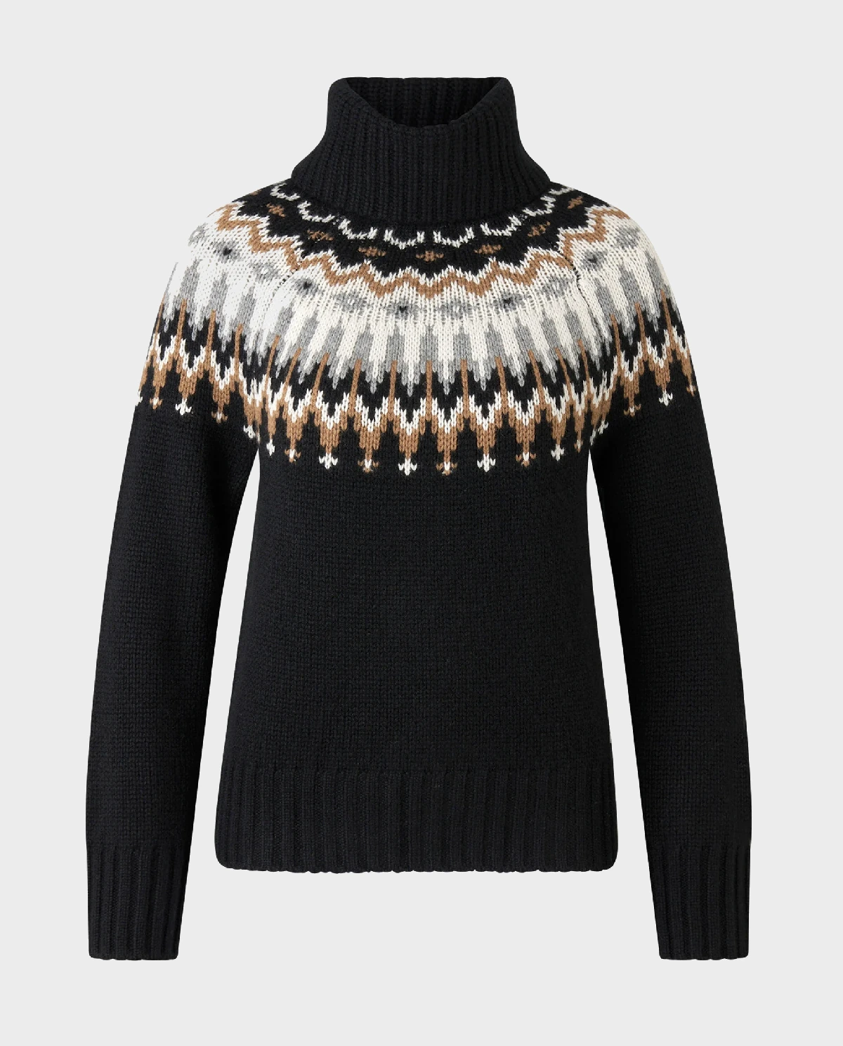 Czarny sweter z golfem Ingrid - Image #1