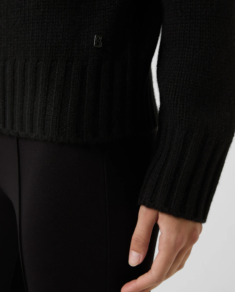 Czarny sweter z golfem Ingrid - Image #5