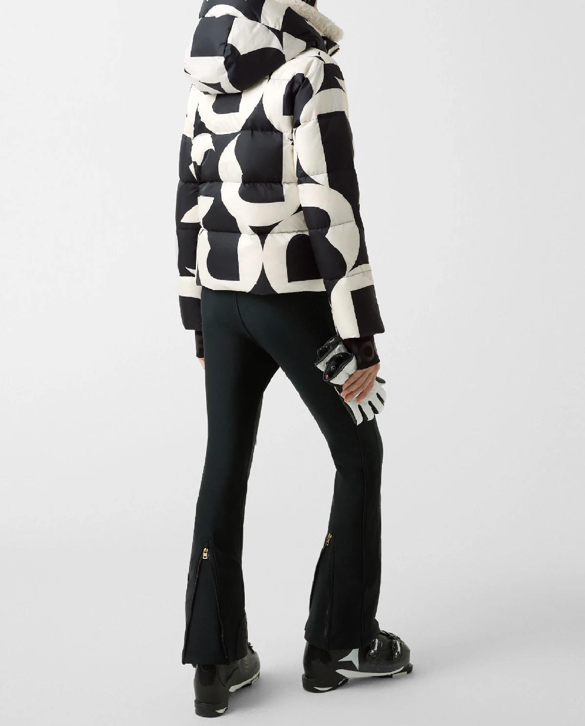 Czarno-biała kurtka narciarska Maja - Image #3