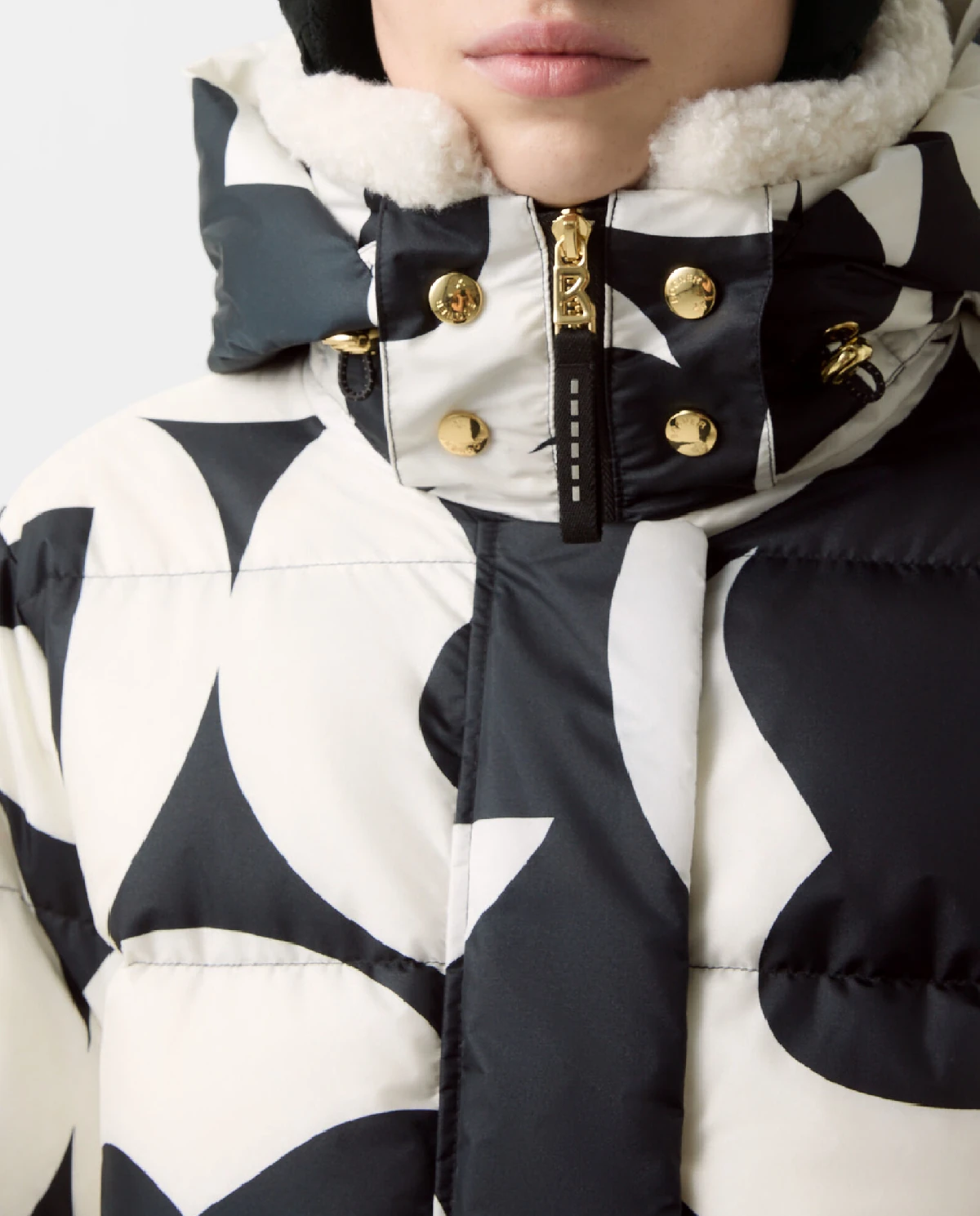 Czarno-biała kurtka narciarska Maja - Image #5