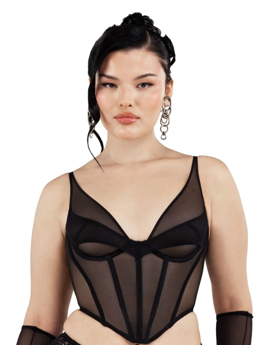 Czarny gorset Asteria - Image #4