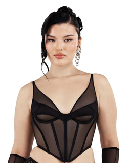 Czarny gorset Asteria - Image #4