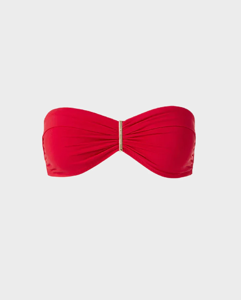 Czerwony top od bikini Positano