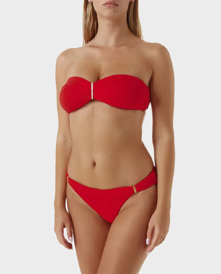 Czerwony top od bikini Positano