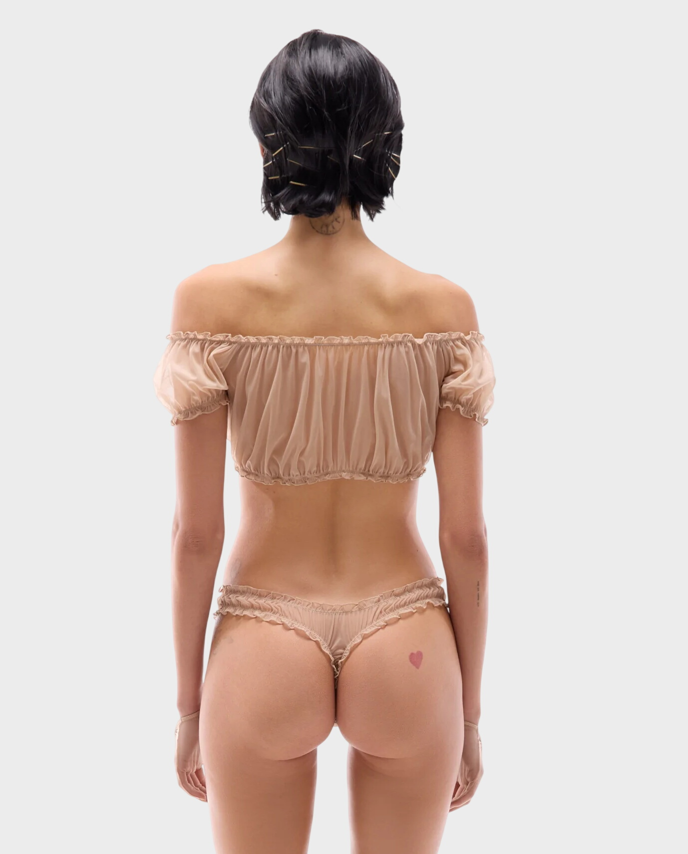 Beżowy top Boytears - Image #1