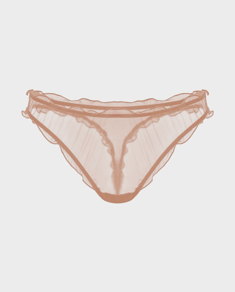 Beżowe stringi Boytears