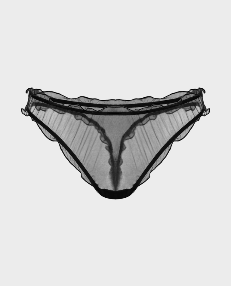 Czarne stringi Boytears