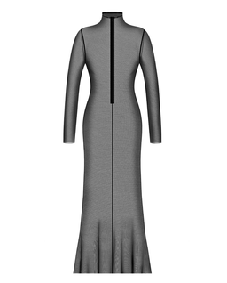 Czarna sukienka z siatki Moonlight - Image #2