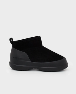 Czarne zamszowe śniegowce - Image #0