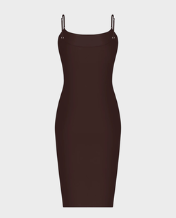 Brązowa sukienka midi Xyla - Image #1