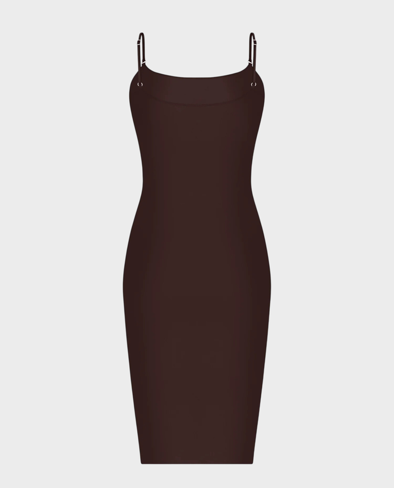 Brązowa sukienka midi Xyla