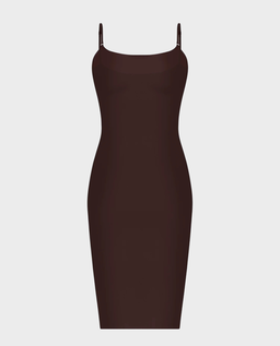 Brązowa sukienka midi Xyla - Image #0