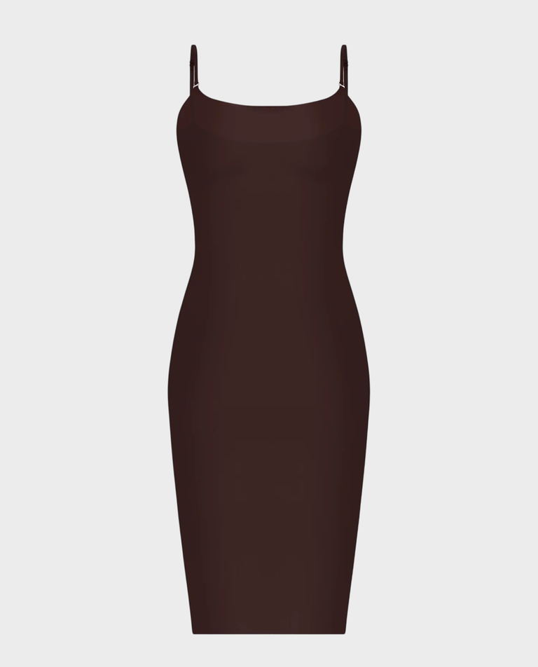 Brązowa sukienka midi Xyla