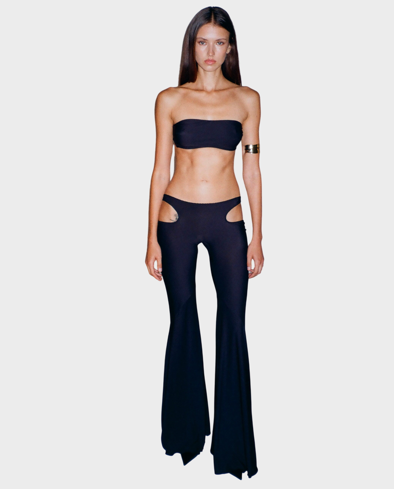 Czarny biustonosz bez rękawów Arcana