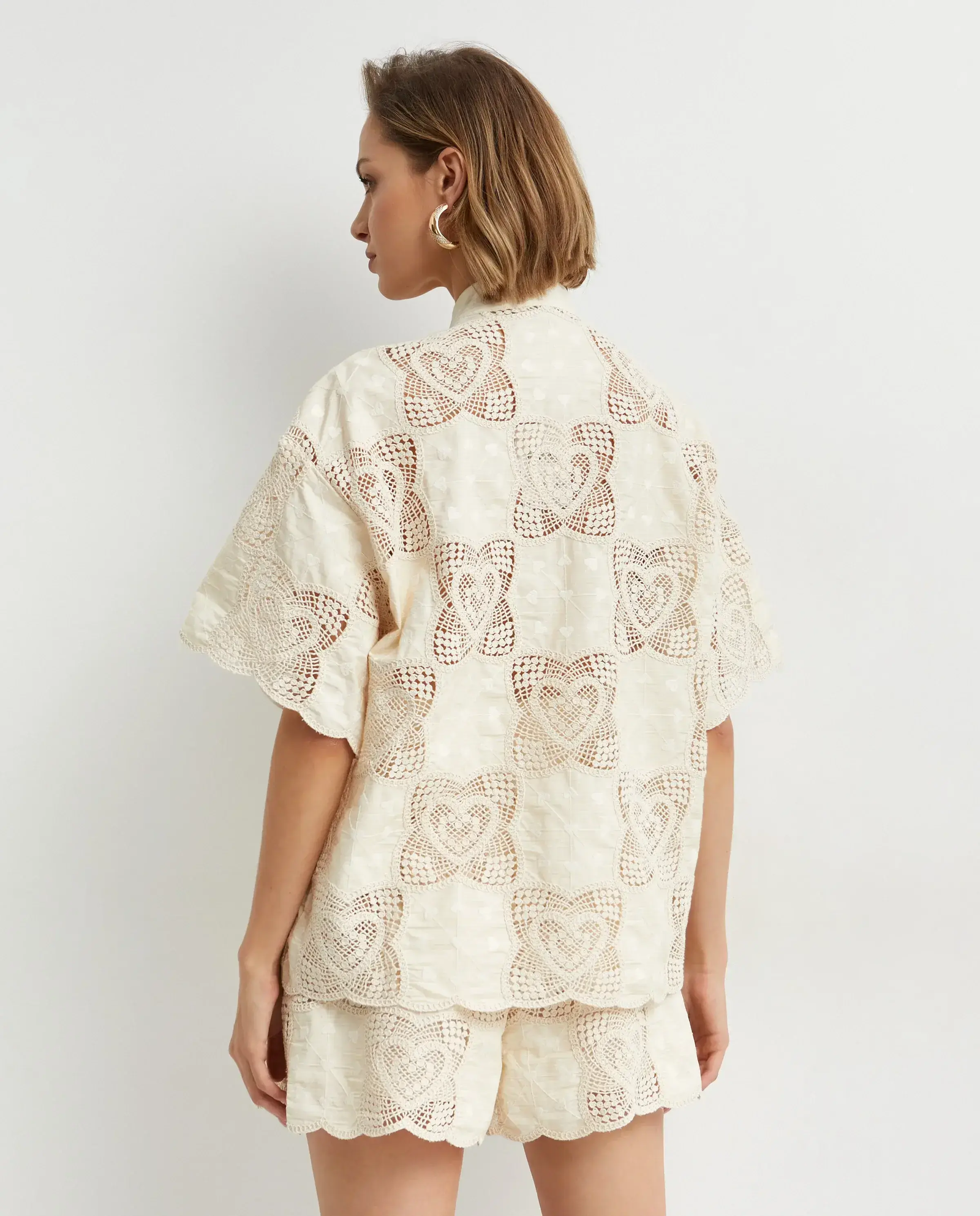 Kremowa ażurowa koszula Wanderlust - Image #3
