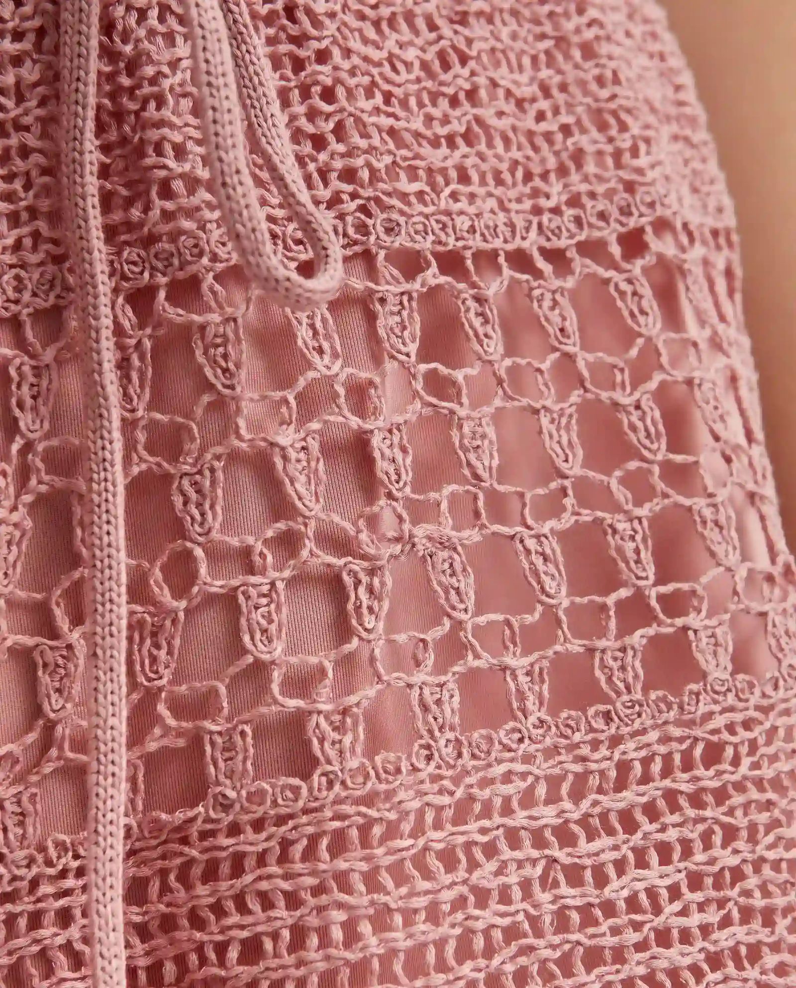 Różowe szydełkowe spodenki Wanderlust - Image #4