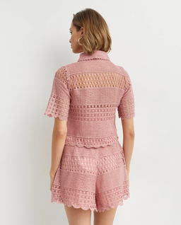 Różowa szydełkowa bluzka Wanderlust - Image #3