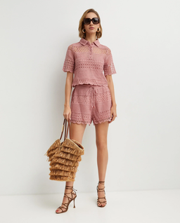 Różowa szydełkowa bluzka Wanderlust - Image #2