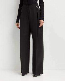 Czarne plisowane spodnie - Image #0