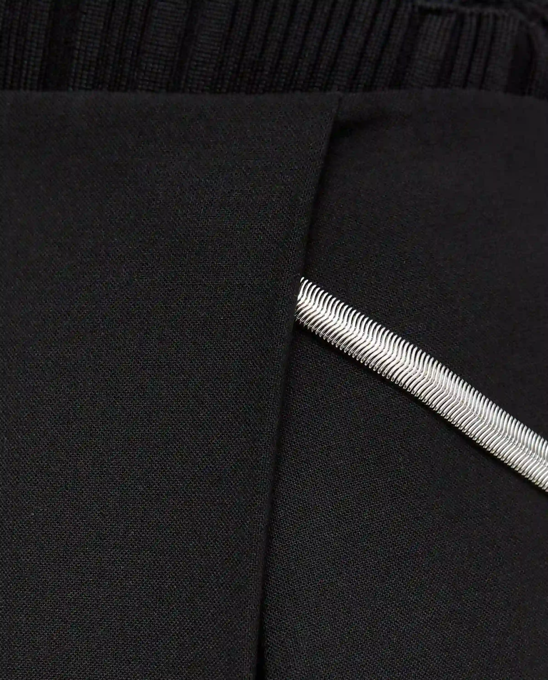 Czarne plisowane spodnie - Image #5